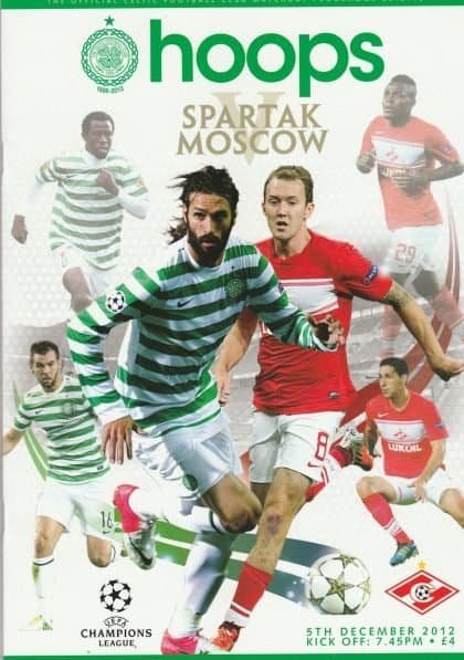 Glasgow Celtic v Spartak Moscow  05-Dec-2012