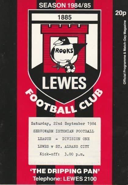 Lewes v St Albans City  22-Sep-1984