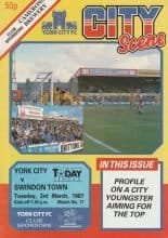 York City v Swindon Town  03-Mar-1987