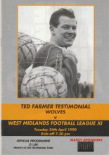 Ted Farmer Wolves v West Midlands Football League XI   24-Apr-1990