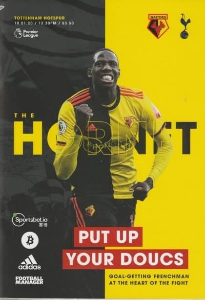 Watford v Tottenham Hotspur 18-Jan-2020