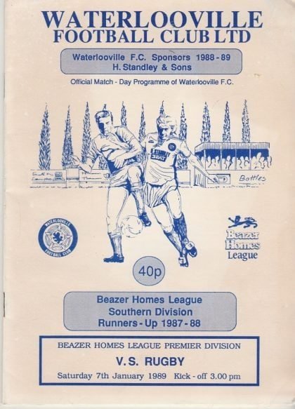Waterlooville v VS Rugby  07-Jan-1989