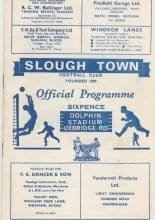 Slough Town v Walton & Hersham 29-Aug-1966