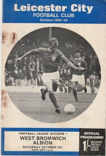 Leicester City v West Bromwich Albion 12-Oct-1968