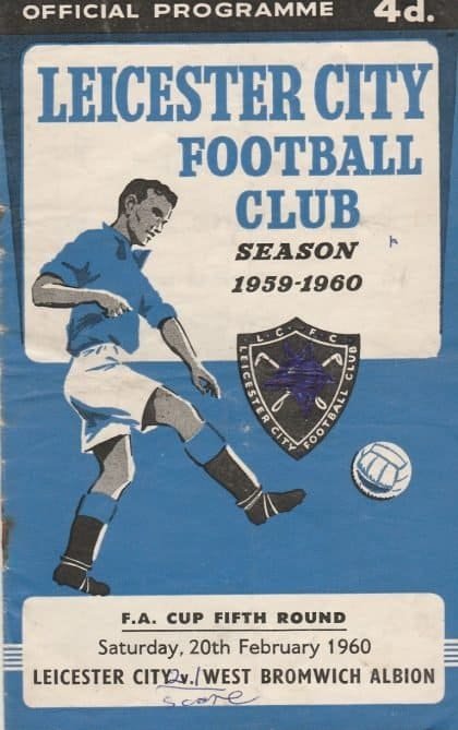 Leicester City v West Bromwich Albion 20-Feb-1960