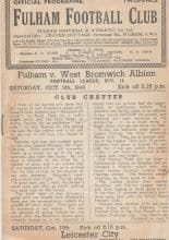 Fulham v West Bromwich Albion  09-Oct-1948