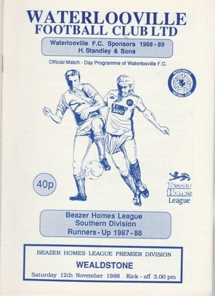 Waterlooville v Wealdstone 12-Nov-1988