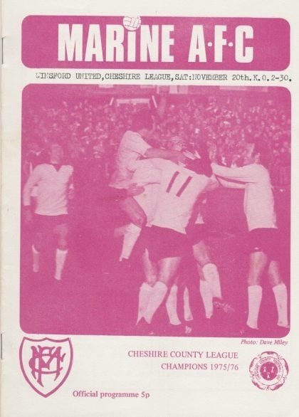 Marine v Winsford United  20-Nov-1976