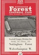 Nottingham Forest v Wolverhampton Wanderers 20-Apr-1962