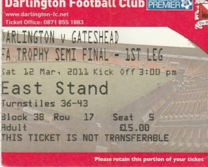 Darlington v Gateshead 12-Mar-2011