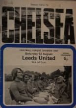 Chelsea v Leeds United  12-Aug-1972