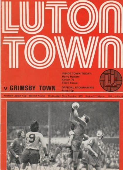 Luton Town v Grimsby Town  10-Oct-1973