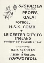 Hällevadsholm SK v Leicester City 09-Aug-1986