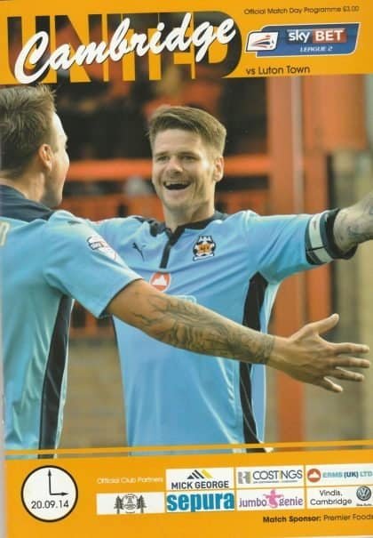 Cambridge United v Luton Town  20-Sep-2014