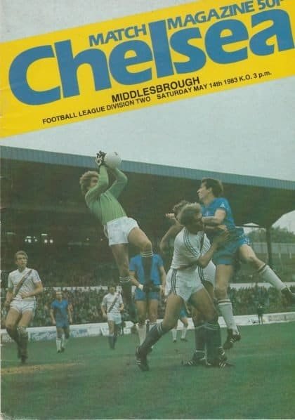 Chelsea v Middlesbrough   14-May-1983