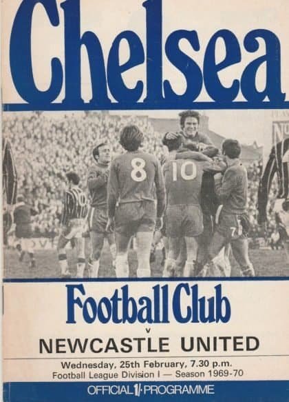Chelsea v Newcastle United 25-Feb-1970