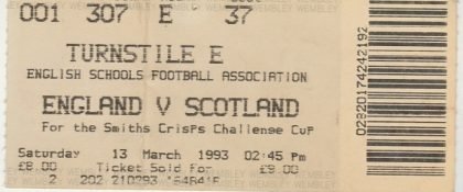 England Schoolboys v Scotland Schoolboys 13-Mar-1993