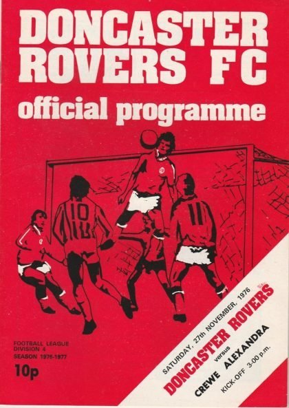 Doncaster Rovers v Crewe Alexandra 27-Nov-1976