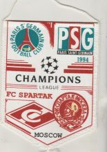 Match Pennant: Spartak Moscow v Paris St Germain 28-Sep-1994