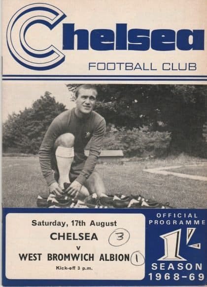 Chelsea v West Bromwich Albion 17-Aug-1968