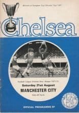 Chelsea v Manchester City 21-Aug-1971