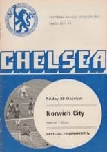 Chelsea v Norwich City 26-Oct-1973