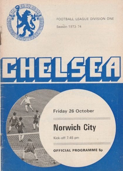 Chelsea v Norwich City 26-Oct-1973