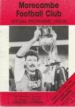 Morecambe v Oswestry Town  29-Apr-1986