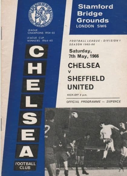 Chelsea v Sheffield United 07-May-1966