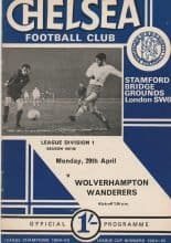 Chelsea v Wolverhampton Wanderers 29-Apr-1968