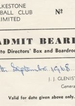 Folkestone v Hastings Town  07-Sep-1968