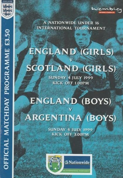 England Schoolboys v Argentina Schoolboys 04-Jul-1999