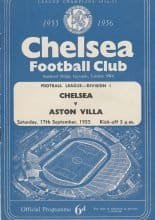 Chelsea v Aston Villa 17-Sep-1955