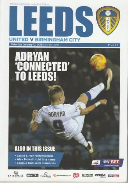 Leeds United v Birmingham City  17-Jan-2015