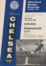 Chelsea v Birmingham City 03-Apr-1965