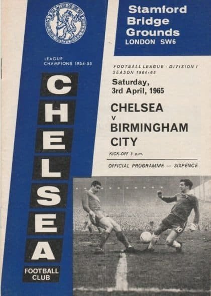 Chelsea v Birmingham City 03-Apr-1965