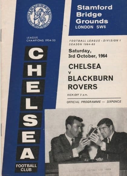 Chelsea v Blackburn Rovers  03-Oct-1964