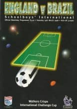 England Schoolboys v Brazil Schoolboys 14-Mar-1998