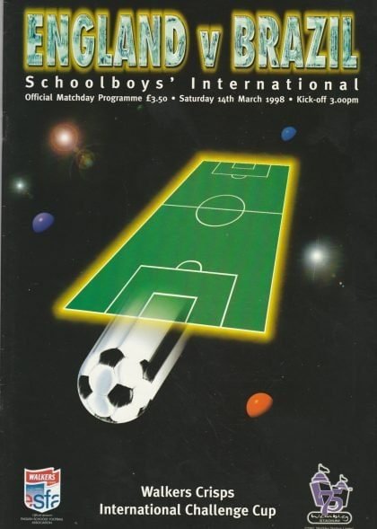 England Schoolboys v Brazil Schoolboys 14-Mar-1998
