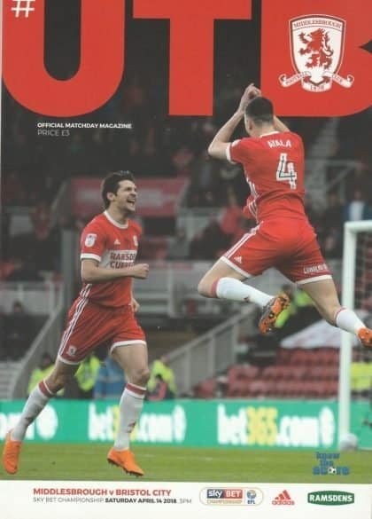 Middlesbrough v Bristol City 14-Apr-2018