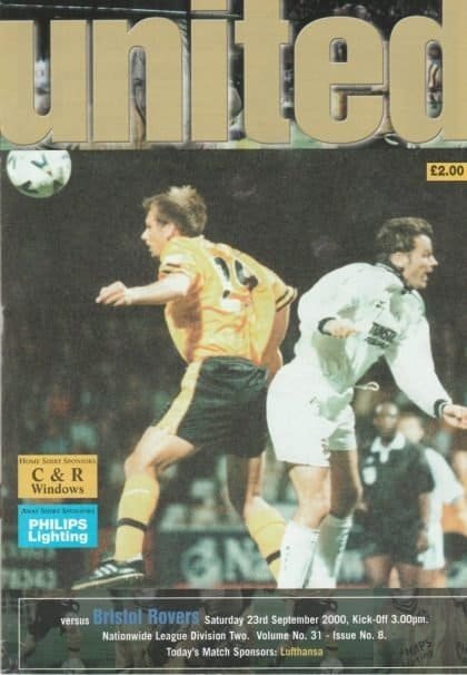 Cambridge United v Bristol Rovers 23-Sep-2000
