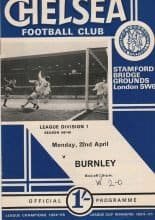 Chelsea v Burnley 22-Apr-1968