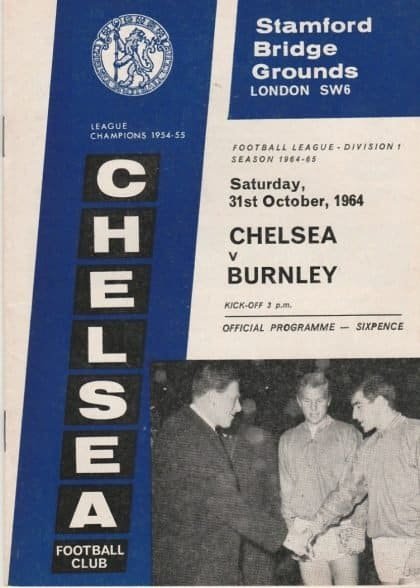 Chelsea v Burnley 31-Oct-1964