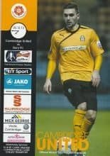 Cambridge United v Bury 03-Dec-2013