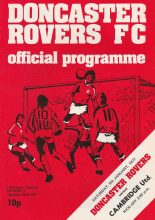 Doncaster Rovers v Cambridge United 08-Jan-1977