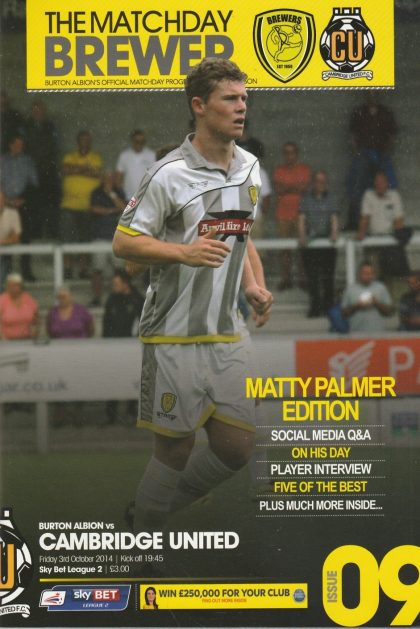 Burton Albion v Cambridge United 03-Oct-2014