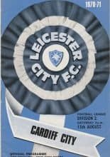 Leicester City v Cardiff City 15-Aug-1970