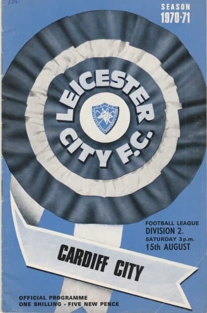 Leicester City v Cardiff City 15-Aug-1970