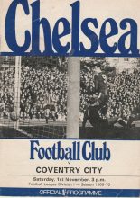 Chelsea v Coventry City 01-Nov-1969