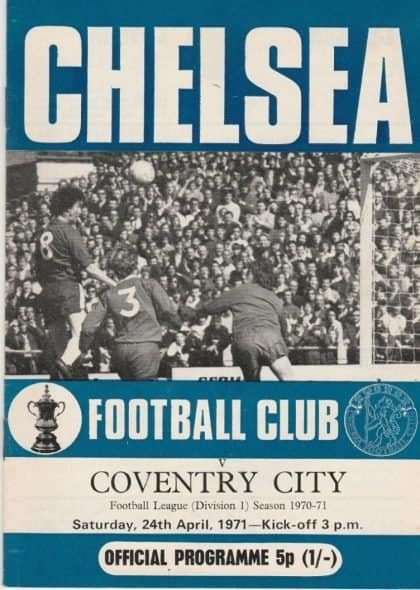 Chelsea v Coventry City 24-Apr-1971